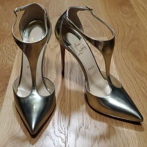 Christian Louboutin Light Gold Heels Sz 40